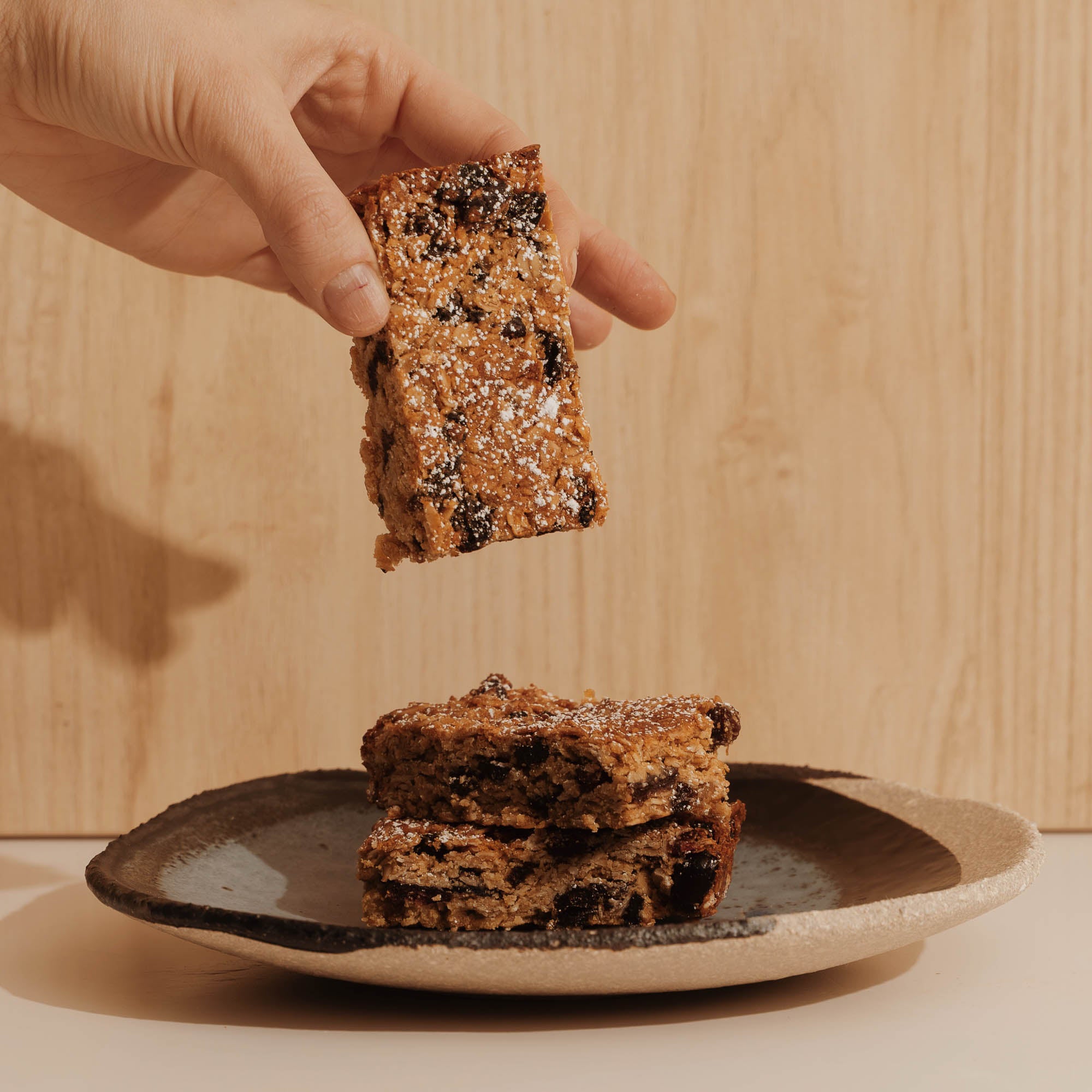 Ginger, Almond and Cranberry Flapjack (Vegan & GF)